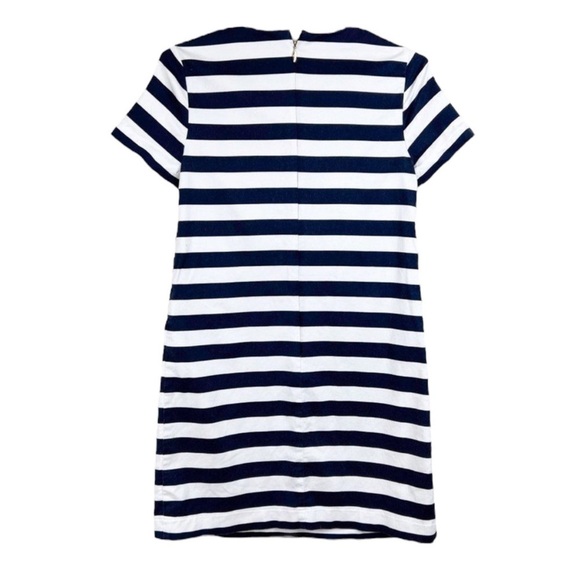 DRAPER JAMES Nassau Striped Shift Dress in Navy / White w/ Pockets Size 10 - Picture 4 of 13